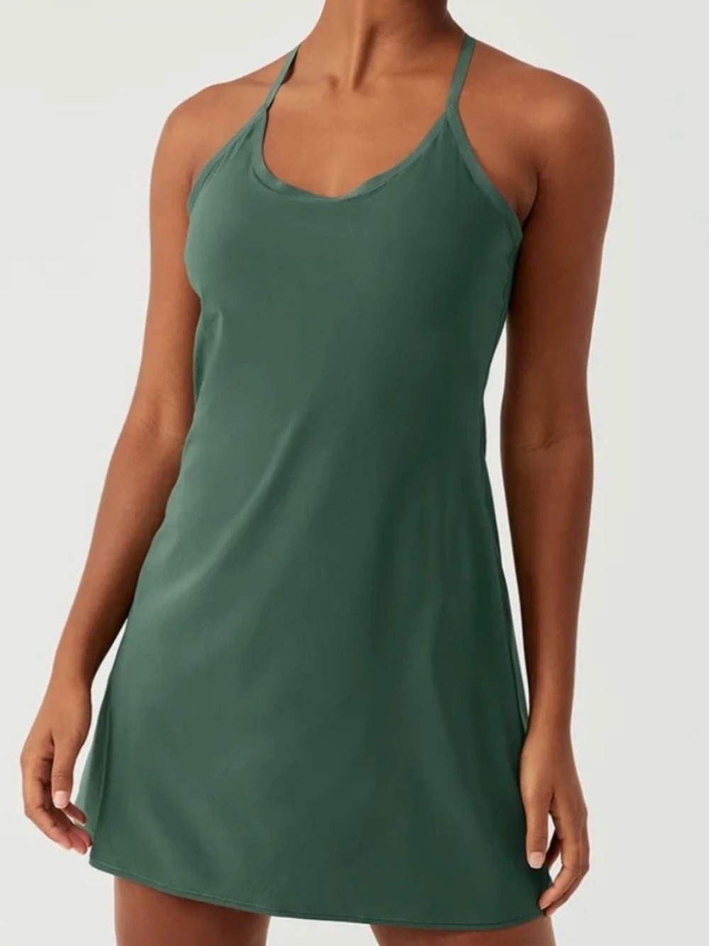 Outdoor Voices The Exercise Dress in Emerald Green
